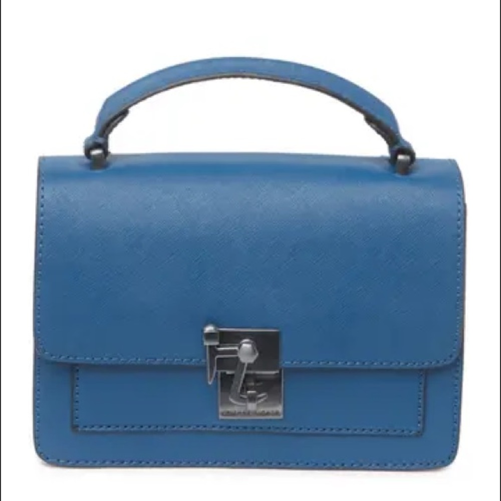 Etienne Aigner Leah Sailor Blue Leather Crossbody